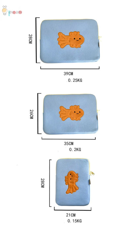 Cute Goldfish Tablet PC Protection Sleeve Bag My Store