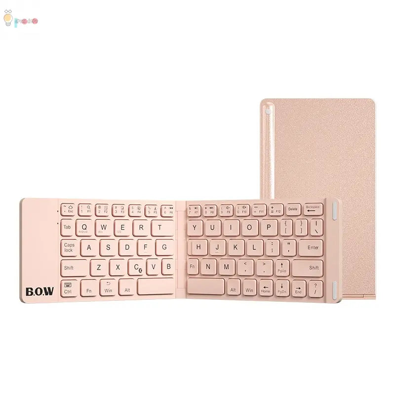 New Style Folding Bluetooth Keyboard And Mouse Set Wireless Mute Portable Keyboard For Business And Travel My Store