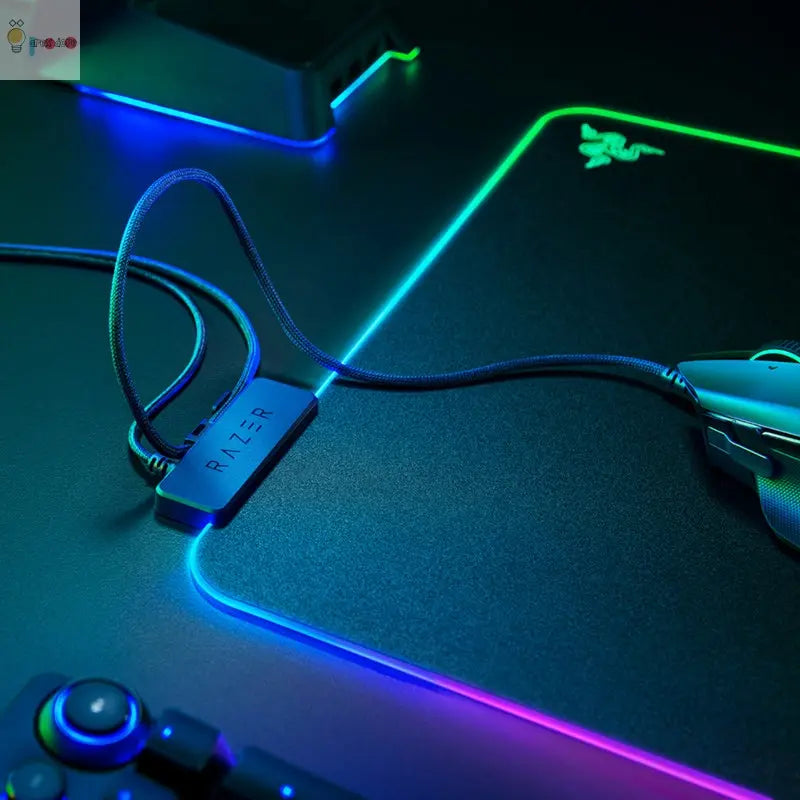 Razer Firefly Hard V2 RGB Game Mouse Pad Can Customize The Built-in Cable Non Slip Rubber Base My Store