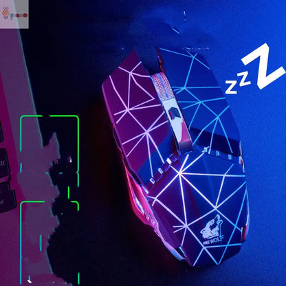 Rechargeable lighting mechanical game mouse wired gaming mouse My Store