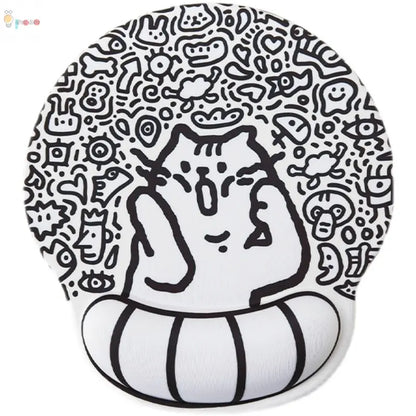 Stylish Doodle Mouse Office Desk Pad My Store