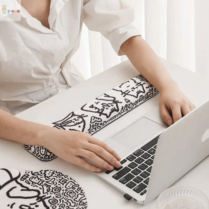 Stylish Doodle Mouse Office Desk Pad My Store