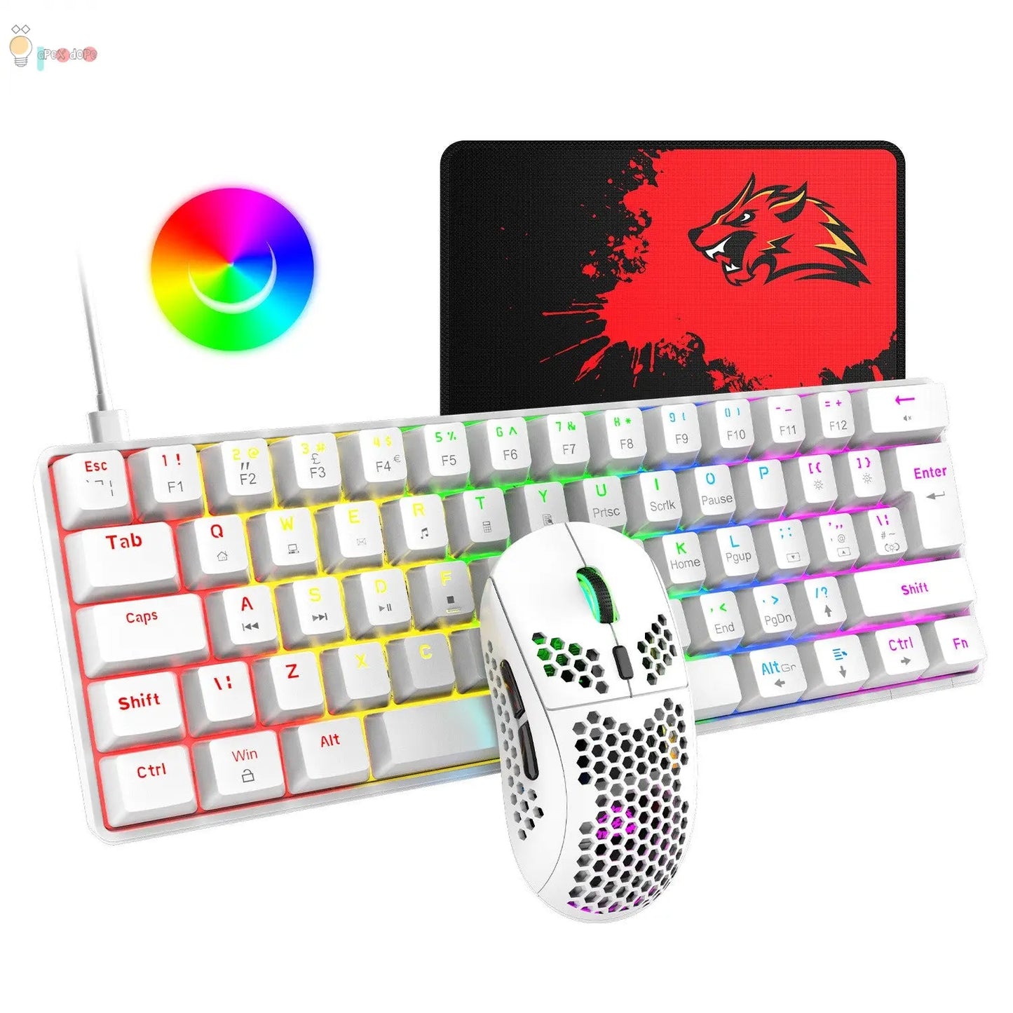 Tablet Notebook RGB Gaming Keyboard And Mouse Set My Store