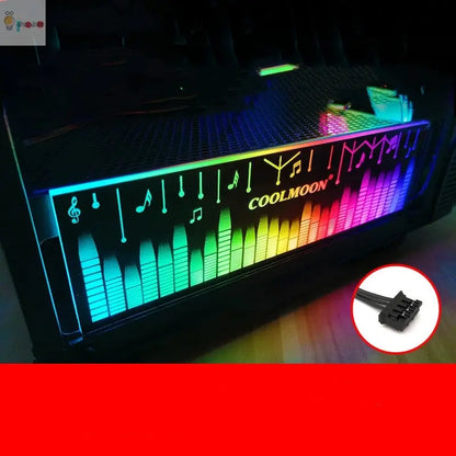 Transverse Mounted LED Light Bar Emitting Case Decoration RGB Graphics Card Bracket My Store
