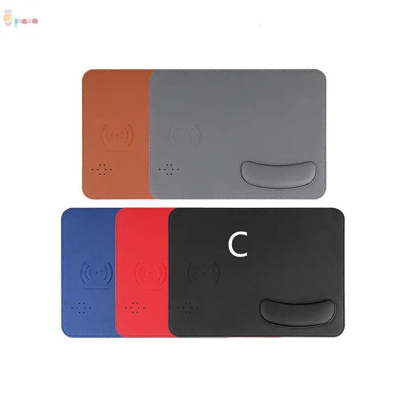 Wireless fast charging mouse pad bowl holder PU leather mouse pad My Store