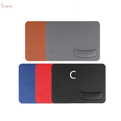 Wireless fast charging mouse pad bowl holder PU leather mouse pad My Store